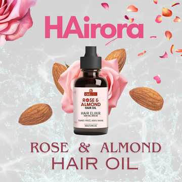 CASSIDY Rose and Almond Hair Oil, Hair Elixir, (30 ML)